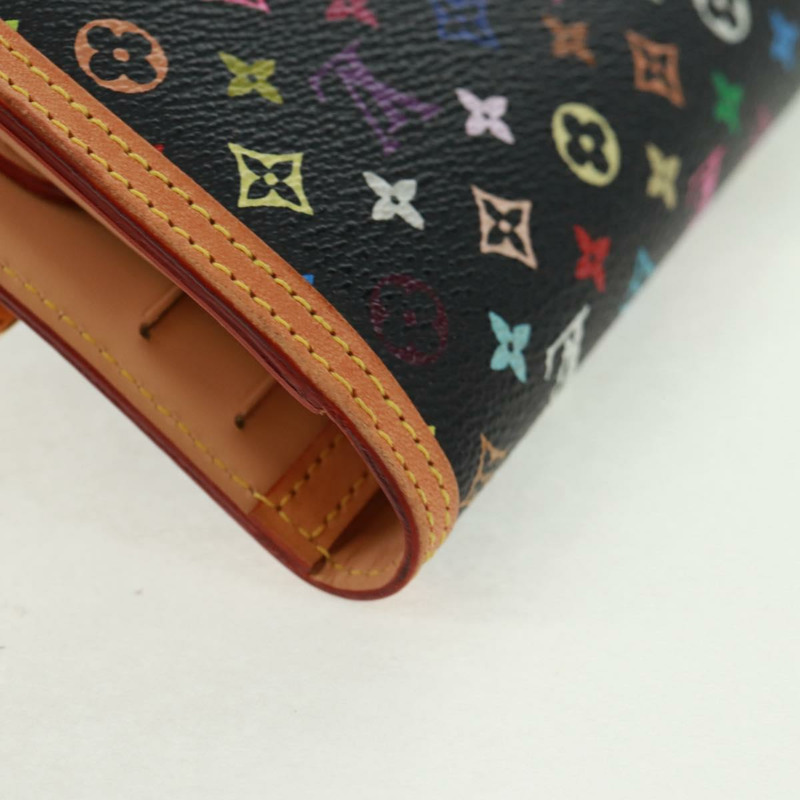 【日本直送】路易威登 (LOUIS VUITTON) 多色 Porte Tresor 長版皮夾 黑色 M92658 LV 正品 165985V-14