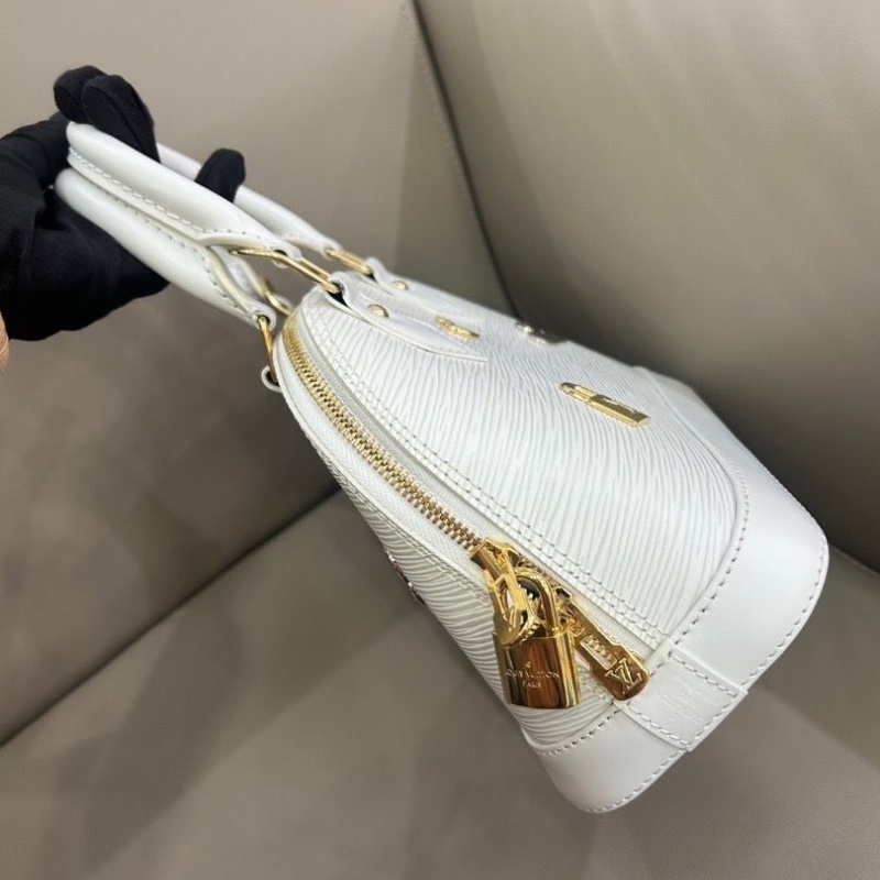 LV 白色水波紋貝殼bb 限量徽章款 24*18 98新配件塵袋-3