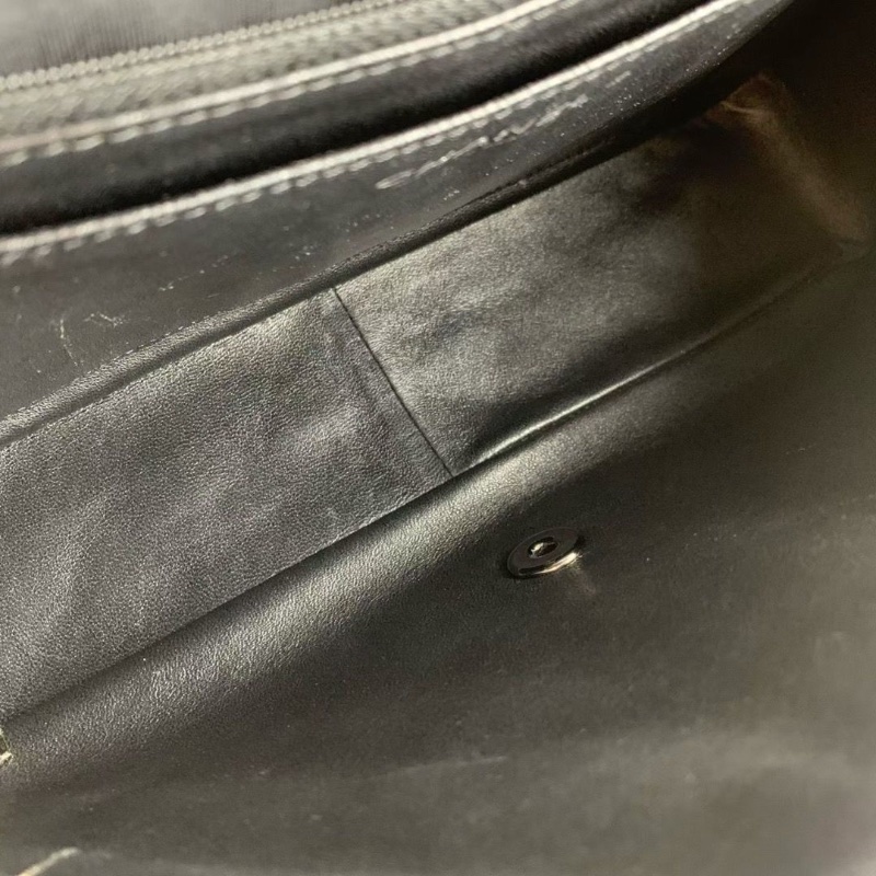 CHANEL 黑銀季節款cf 羊皮 鏈條包 20.5*30.5*8.5 98新配件保卡塵袋-5