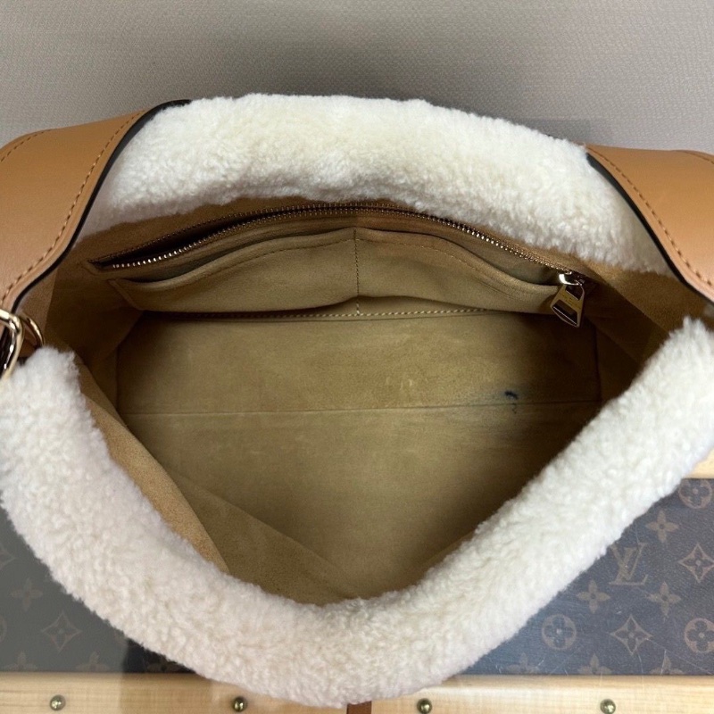 LV 滑雪系列Carryall 小號子母毛絨包芯片款30*25*12 98新配件塵袋-6