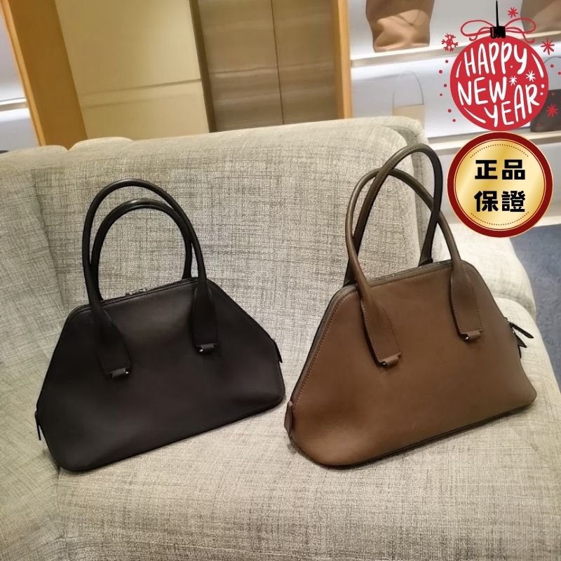 🎊新年特賣🧧The Row 中款小牛皮 Devon 包 黑色-0