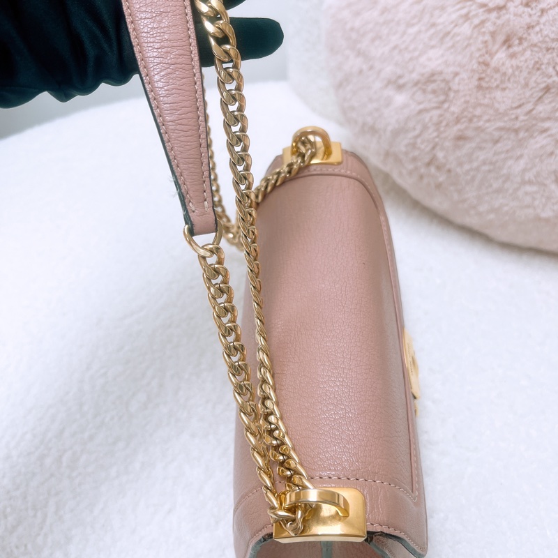 Miu miu 粉色鏈條包/斜挎包-9