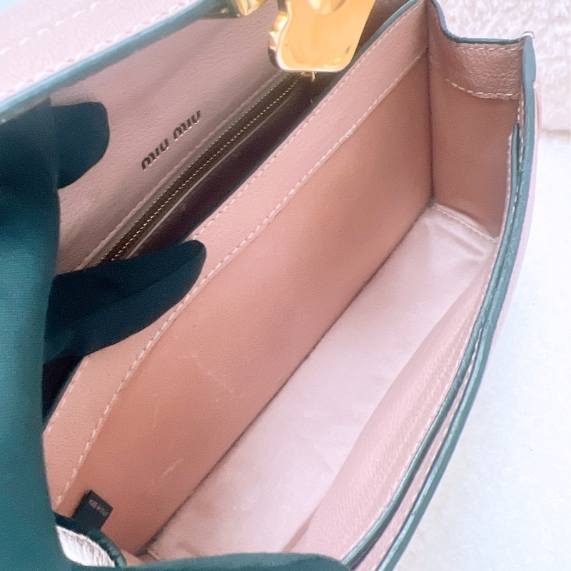 Miu miu 粉色鏈條包/斜挎包-13