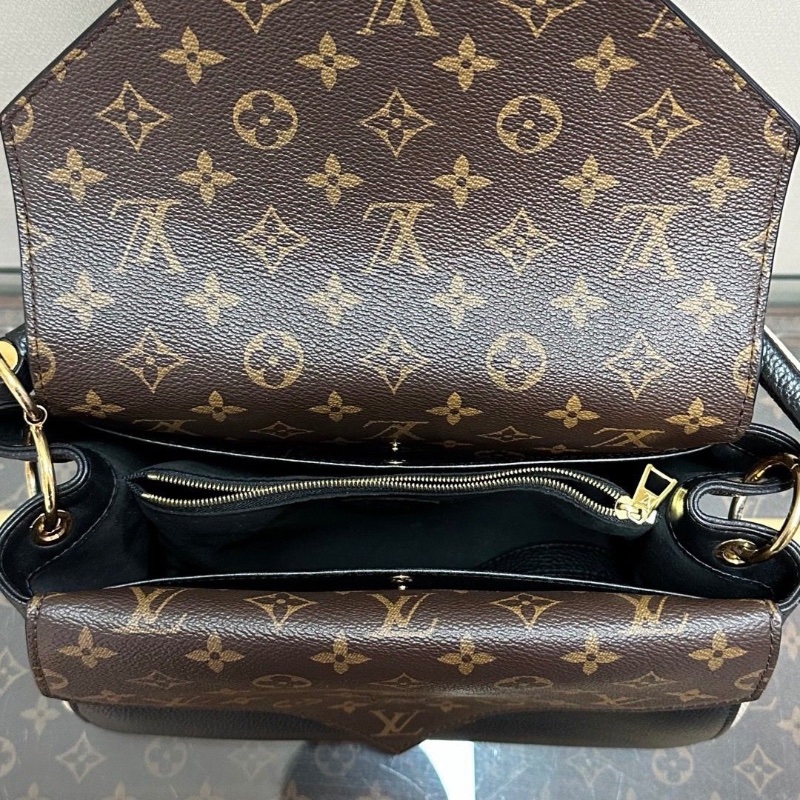 LV 黑色拼老花double V字手提肩背包28*20*15 98新配件塵袋配件塵袋-6