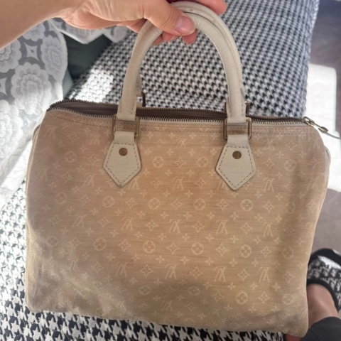 LV丹寧手提30