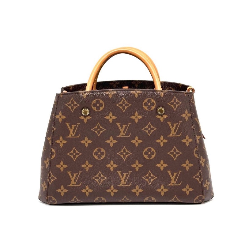 LV 經典老花蒙田BB手提斜背包30*19.5*13 98新配件塵袋 鎖鑰匙-2