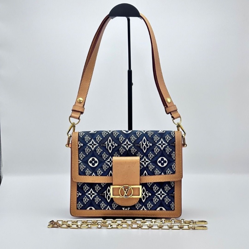 LV Dauphine達芙妮中號肩背斜背包25*17*11 98新配件塵袋-1