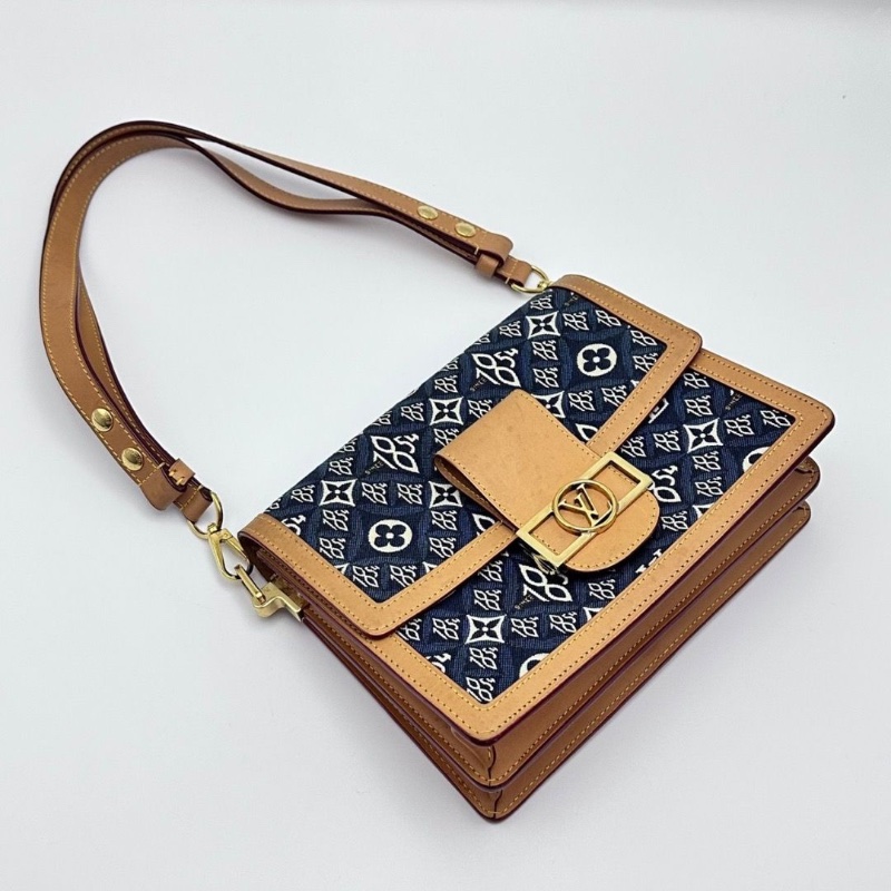 LV Dauphine達芙妮中號肩背斜背包25*17*11 98新配件塵袋-3