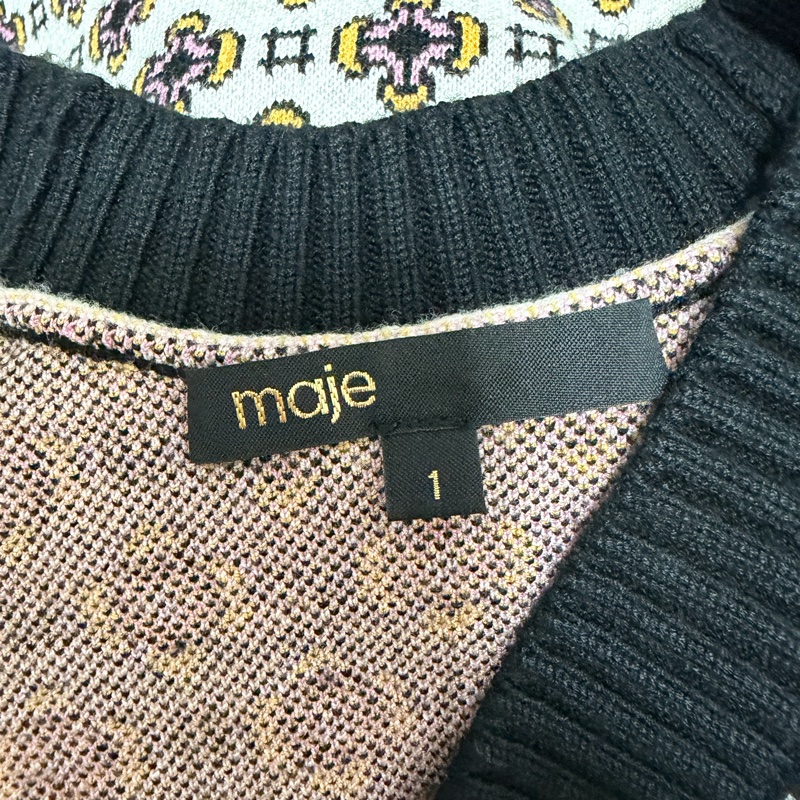75）Maje正品針織毛衣外套 寬鬆版S-XL皆可穿 95成新-2
