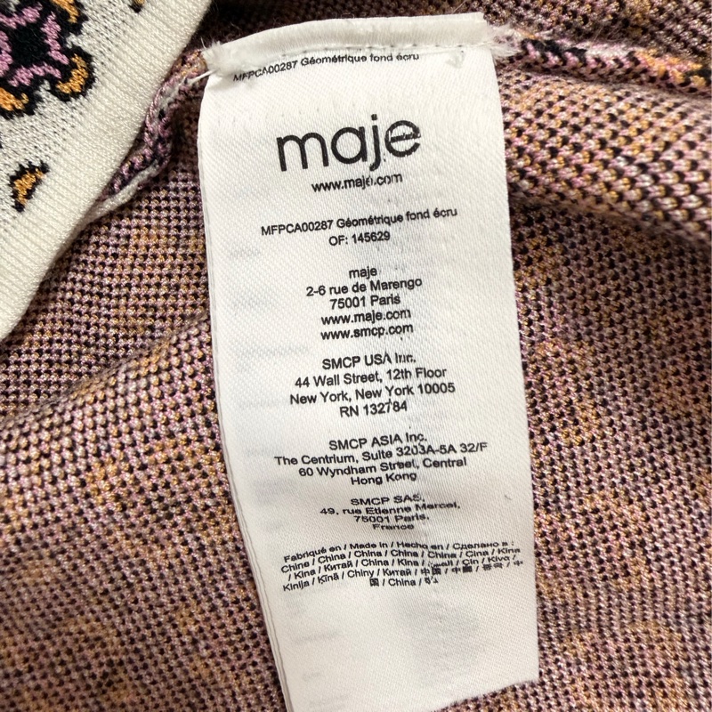 75）Maje正品針織毛衣外套 寬鬆版S-XL皆可穿 95成新-3