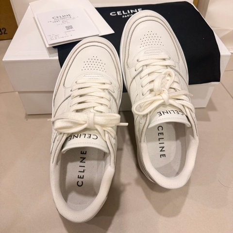 Celine凱旋門 logo 小白鞋