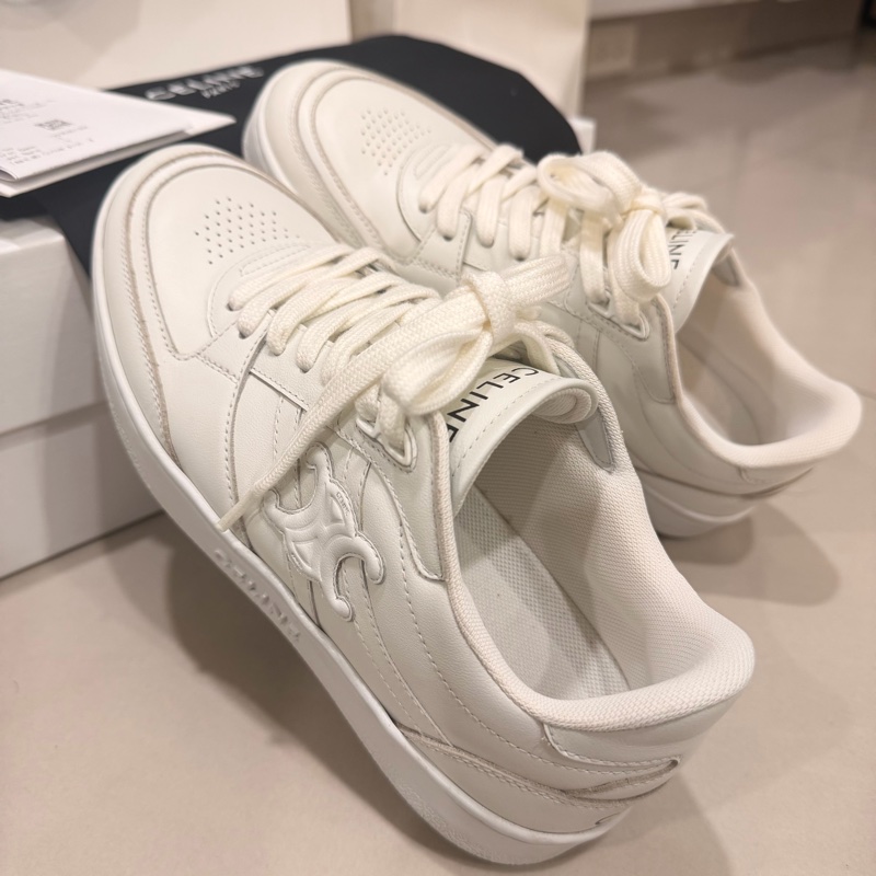 Celine凱旋門 logo 小白鞋-1