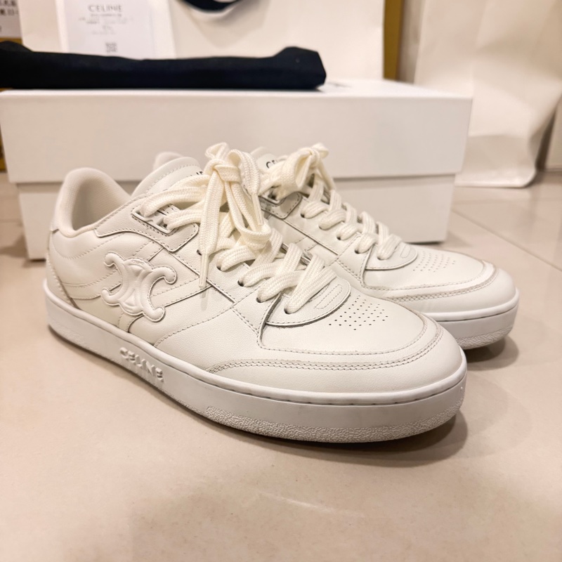 Celine凱旋門 logo 小白鞋-2