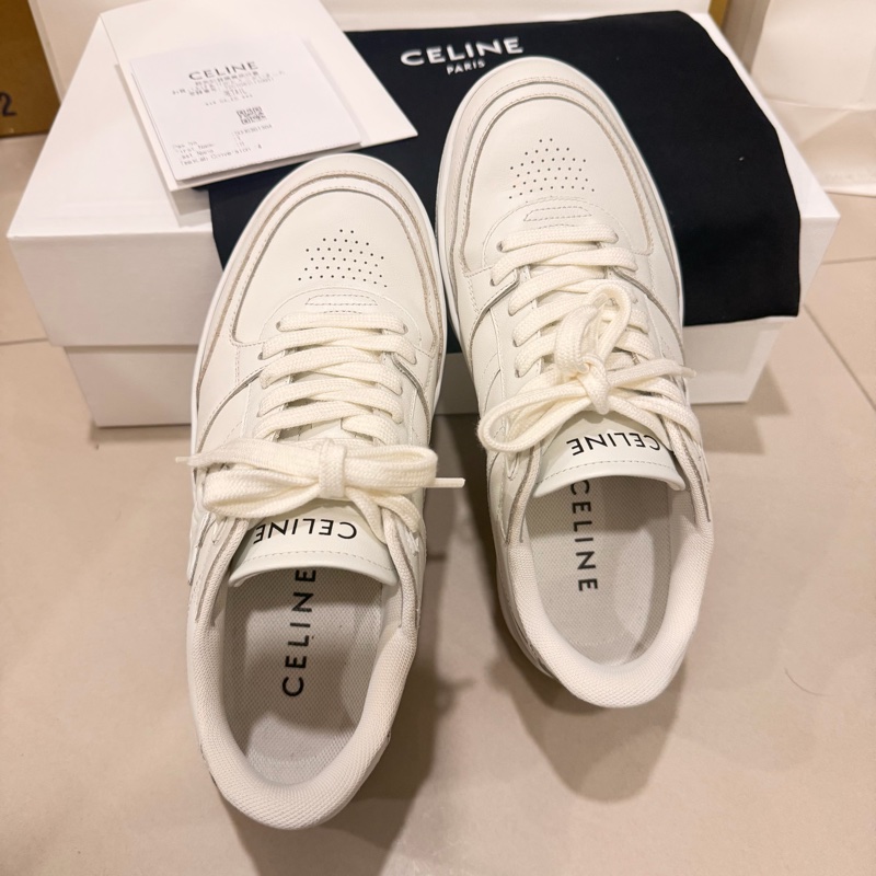 Celine凱旋門 logo 小白鞋-5