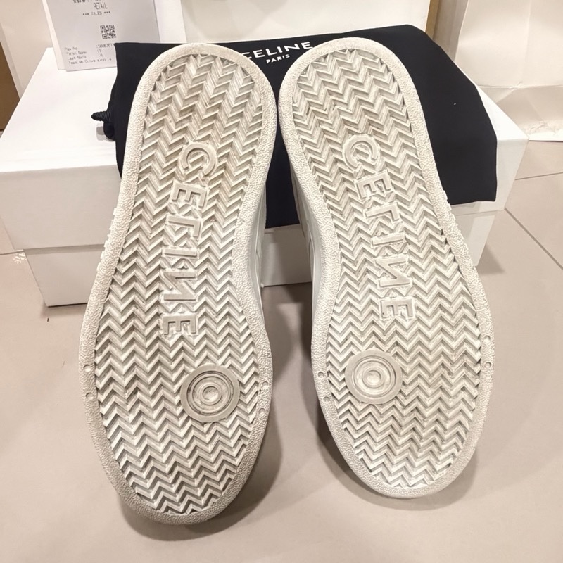 Celine凱旋門 logo 小白鞋-18