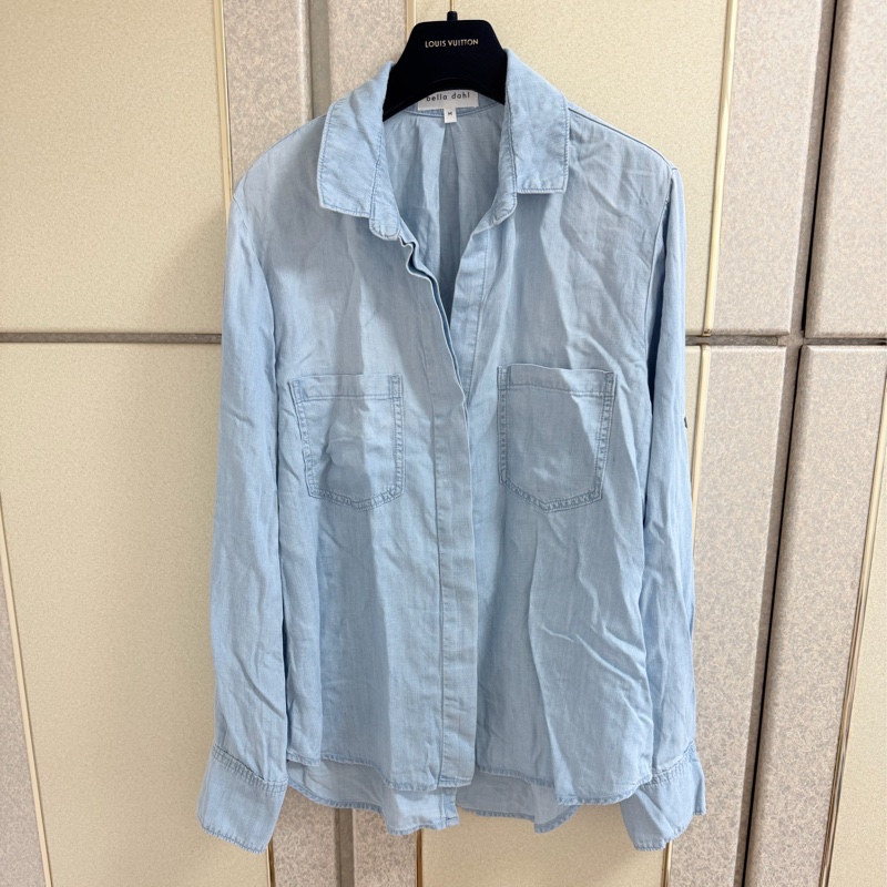 全新Bella Dahl 正品tencel質感軟牛仔上衣 M號-3