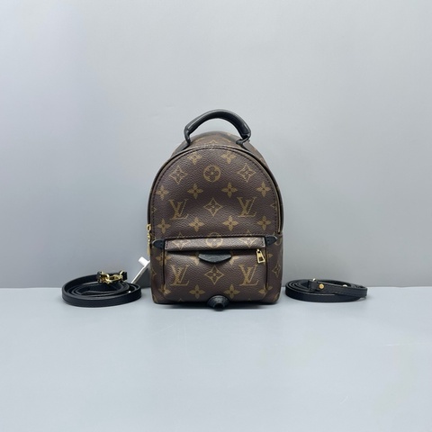 97新Lv路易威登齙牙新款mini小書包老花19年/16*19*9cm/