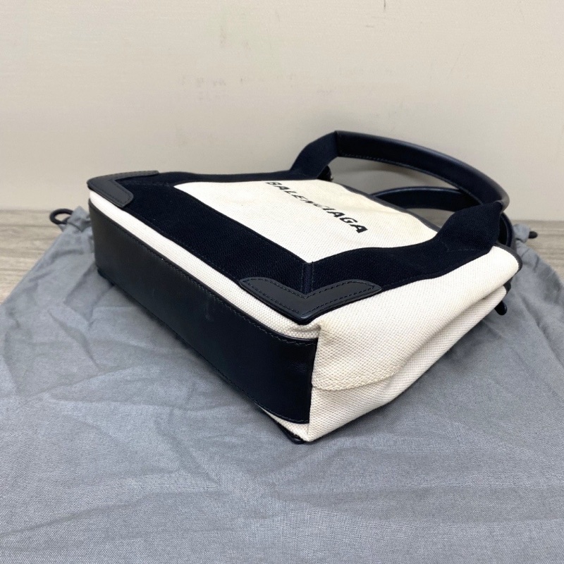 BALENCIAGA NAVY 徽標Logo子母手提肩背斜背包25*20*7.5 98新配件塵袋-3
