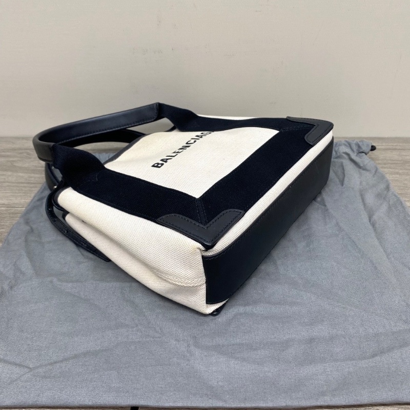 BALENCIAGA NAVY 徽標Logo子母手提肩背斜背包25*20*7.5 98新配件塵袋-5