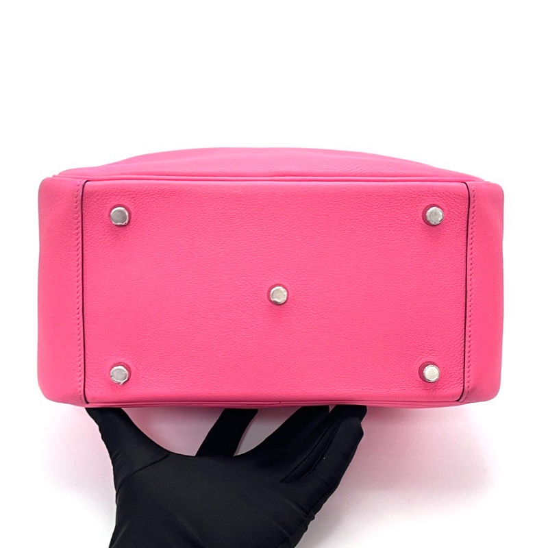 HERMES 唇膏粉銀扣 Lindy26手提肩背包26*17*13 98新配件盒子塵袋毛氈布-4