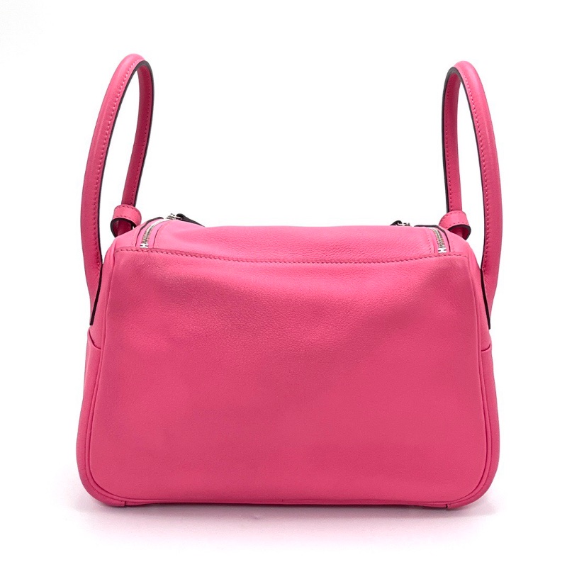 HERMES 唇膏粉銀扣 Lindy26手提肩背包26*17*13 98新配件盒子塵袋毛氈布-6