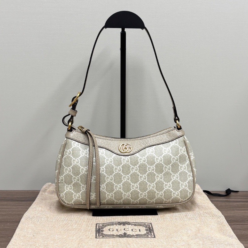 GUCCI Ophidia老花雙G手提腋下包25*13*6 98新配件塵袋-1