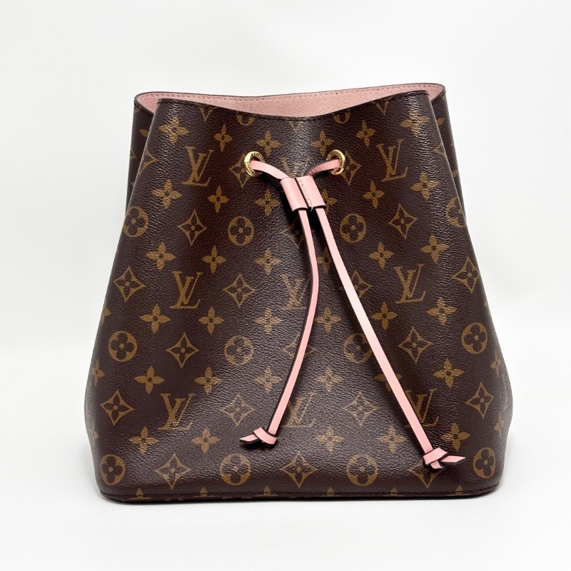 LV 經典老花粉水桶手提肩背斜背包26*26*17.5 98新配件塵袋包撐-5