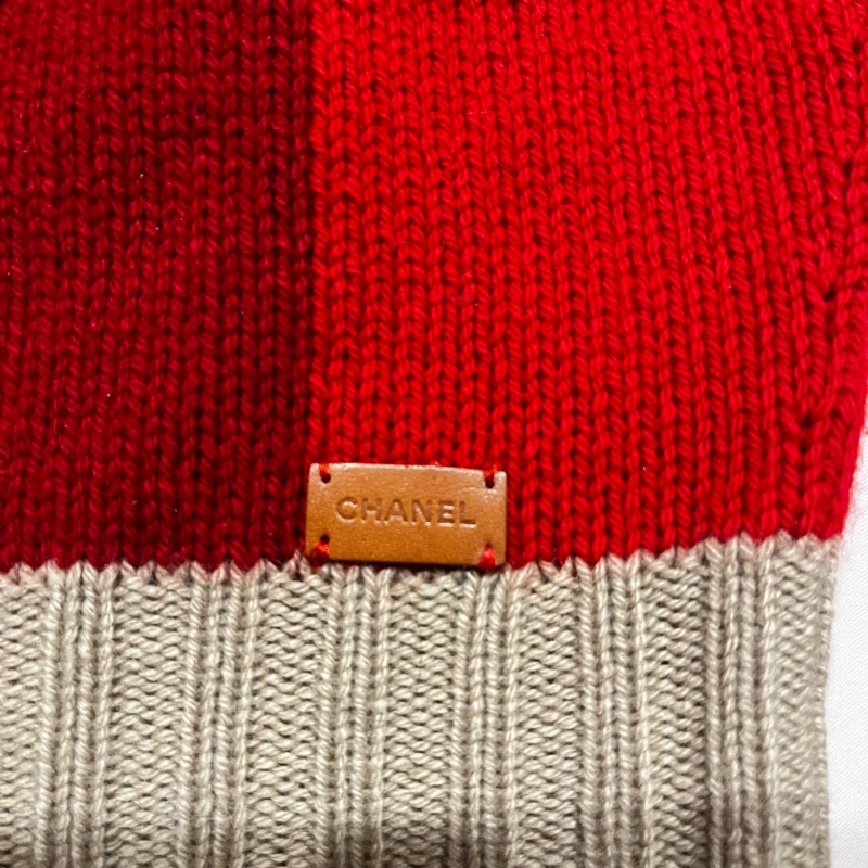 香奈兒100%cashmere格紋背心-2