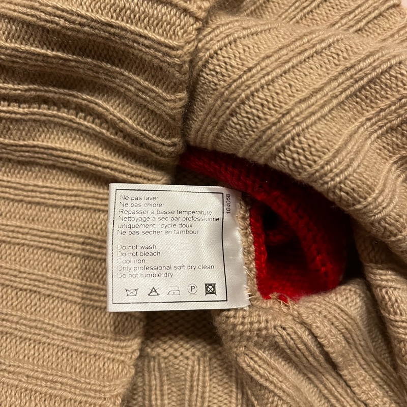 香奈兒100%cashmere格紋背心-3