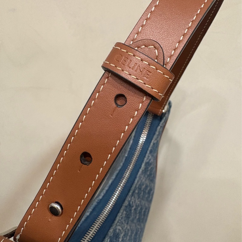 Celine 牛仔丹寧腋下包-3