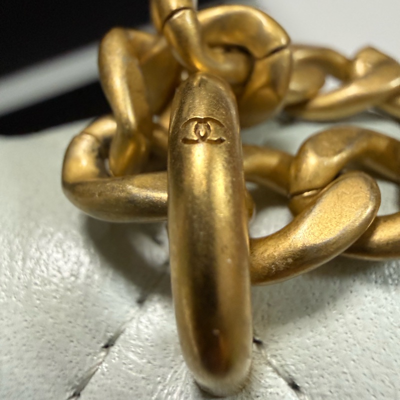 Chanel 山茶花17 cm mini手機包/肩背包 山茶花金色可調節扣-8