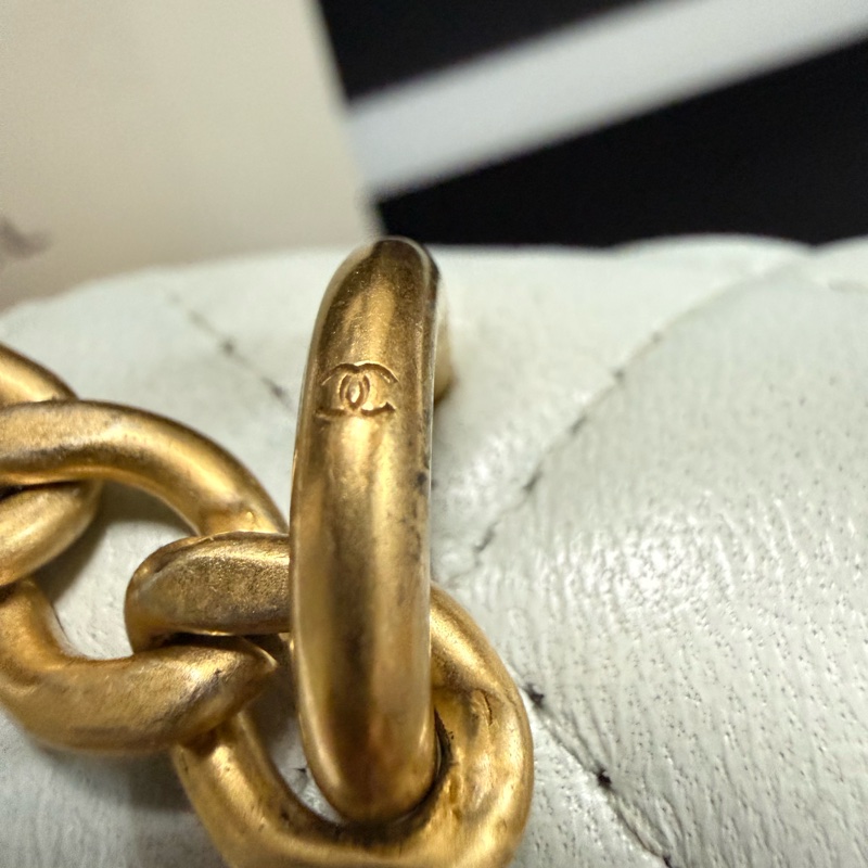 Chanel 山茶花17 cm mini手機包/肩背包 山茶花金色可調節扣-9