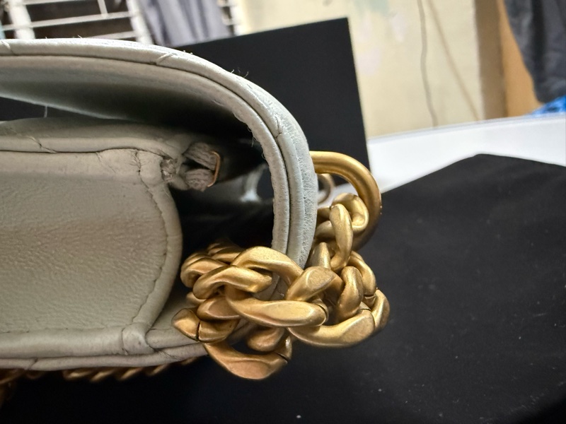 Chanel 山茶花17 cm mini手機包/肩背包 山茶花金色可調節扣-18