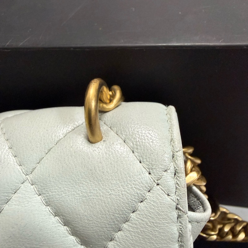 Chanel 山茶花17 cm mini手機包/肩背包 山茶花金色可調節扣-29