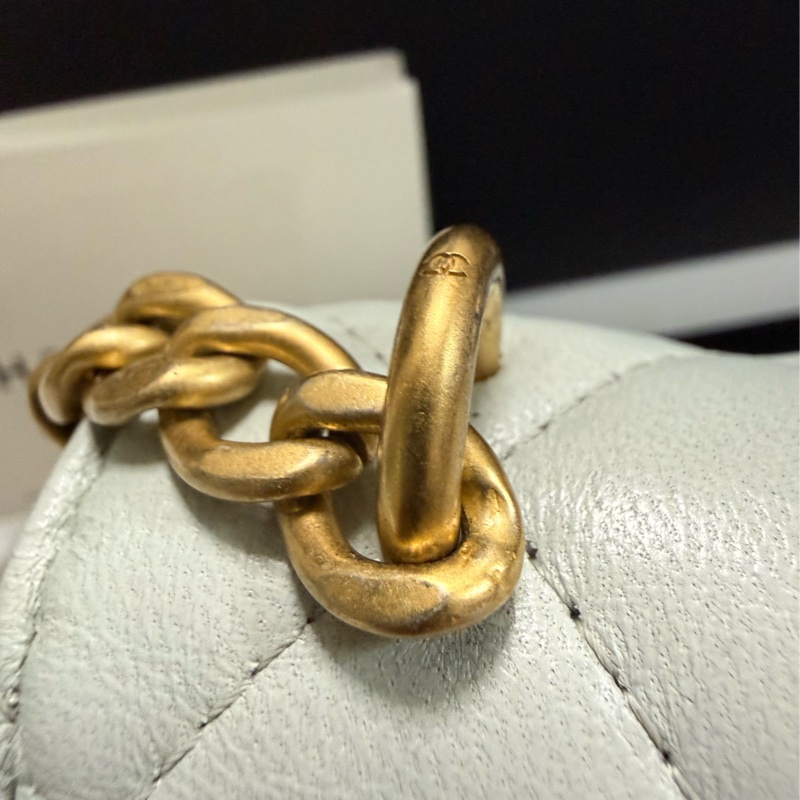 Chanel 山茶花17 cm mini手機包/肩背包 山茶花金色可調節扣-32