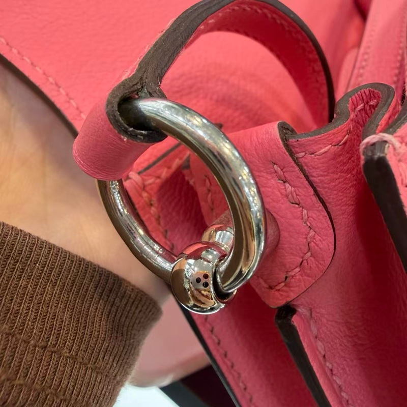 🌈Mini Roulis 19💗8W唇膏粉銀扣💗99新🌈Evercolor皮🌟豬鼻子🌟愛馬仕🌟-6