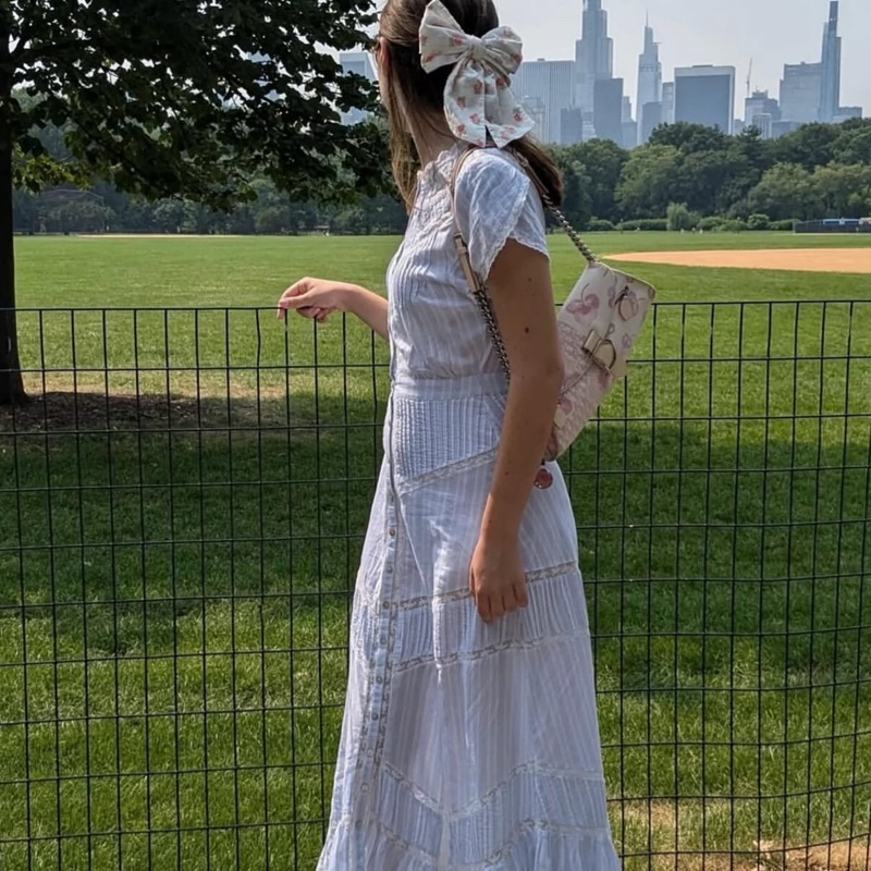 Vintage Dior稀有款粉色老花腋下包-4