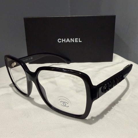 Chanel 香奈兒 爆款 so black 字母logo 平光眼鏡
