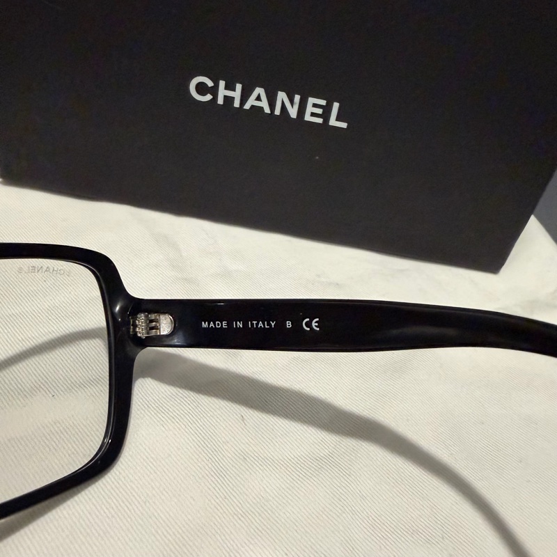 Chanel 香奈兒 爆款 so black 立體字母logo 平光眼鏡-10