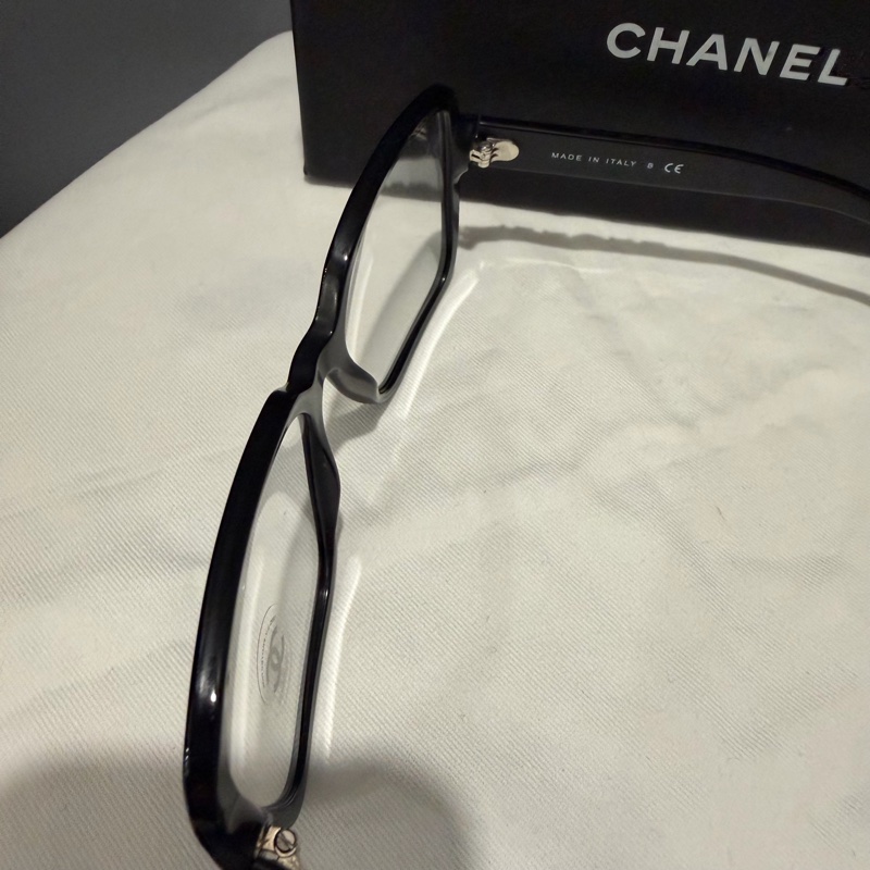 Chanel 香奈兒 爆款 so black 立體字母logo 平光眼鏡-11