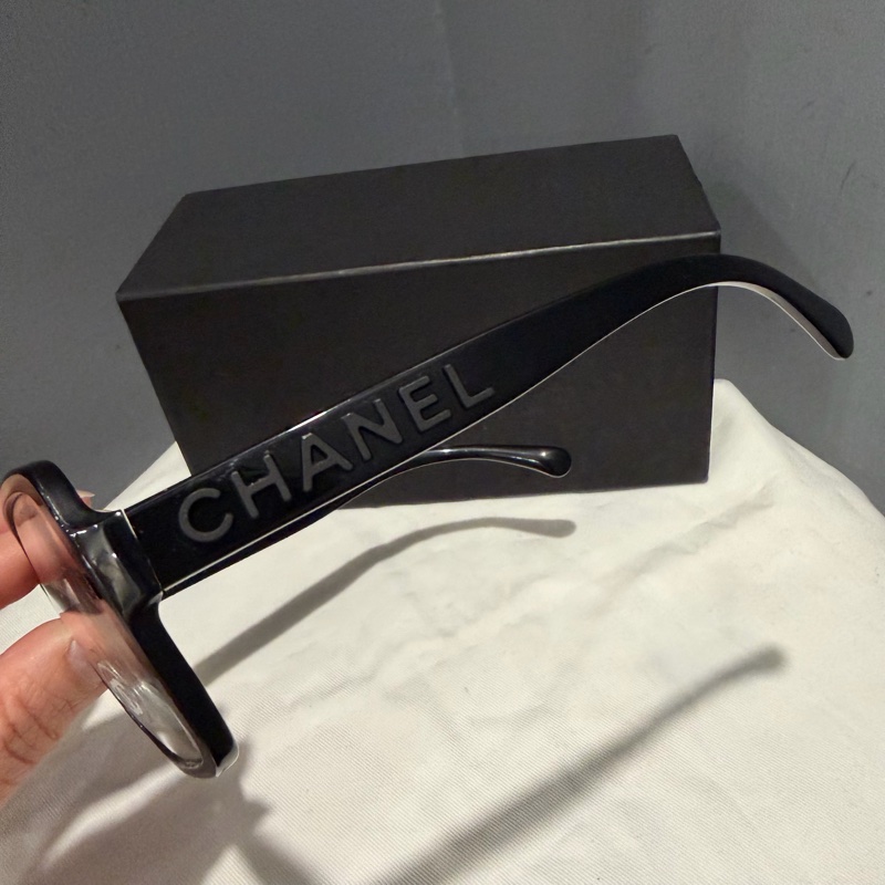 Chanel 香奈兒 爆款 so black 立體字母logo 平光眼鏡-12