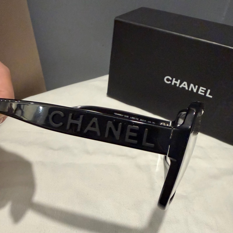 Chanel 香奈兒 爆款 so black 立體字母logo 平光眼鏡-13