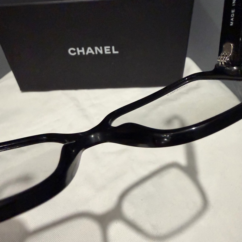 Chanel 香奈兒 爆款 so black 立體字母logo 平光眼鏡-25