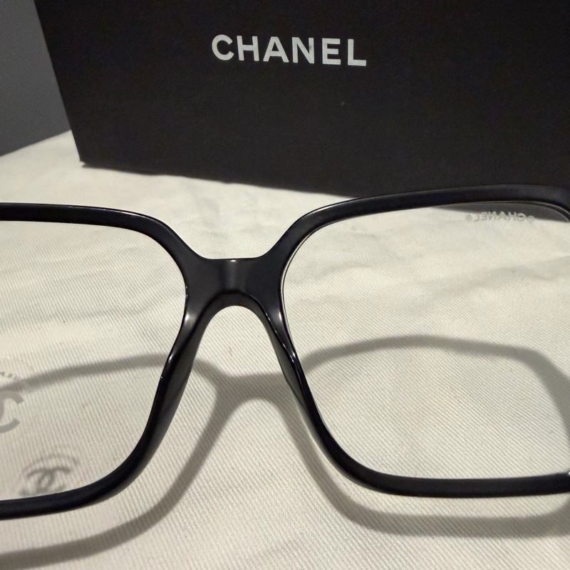 Chanel 香奈兒 爆款 so black 立體字母logo 平光眼鏡-28