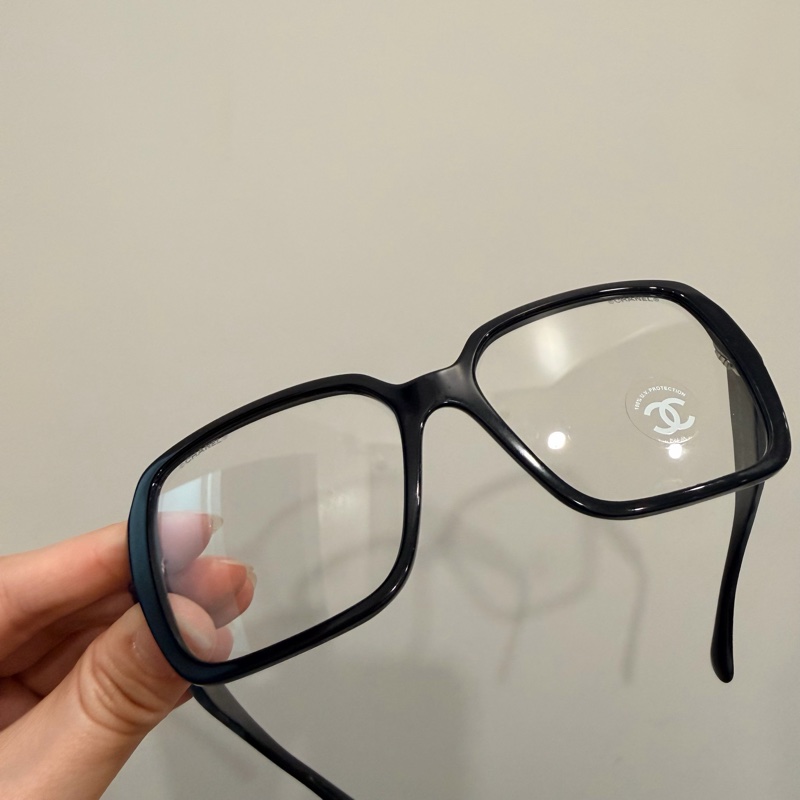 Chanel 香奈兒 爆款 so black 立體字母logo 平光眼鏡-31