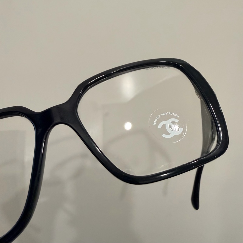 Chanel 香奈兒 爆款 so black 立體字母logo 平光眼鏡-33