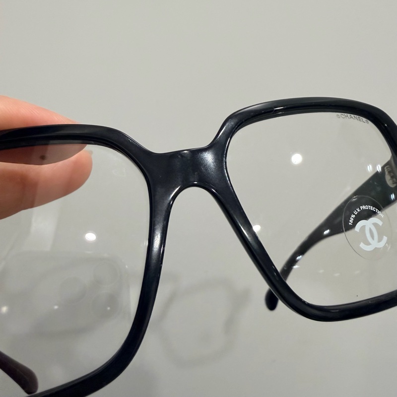 Chanel 香奈兒 爆款 so black 立體字母logo 平光眼鏡-35