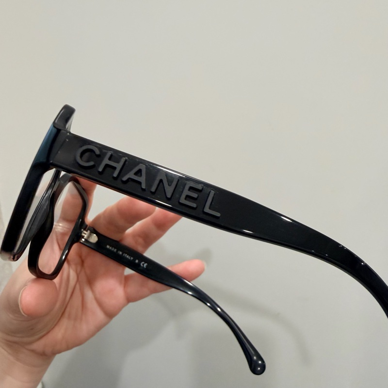 Chanel 香奈兒 爆款 so black 立體字母logo 平光眼鏡-37