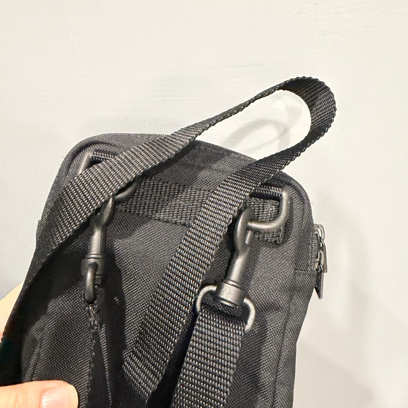 Balenciaga 巴黎世家 尼龍 小包 斜背包 黑-15