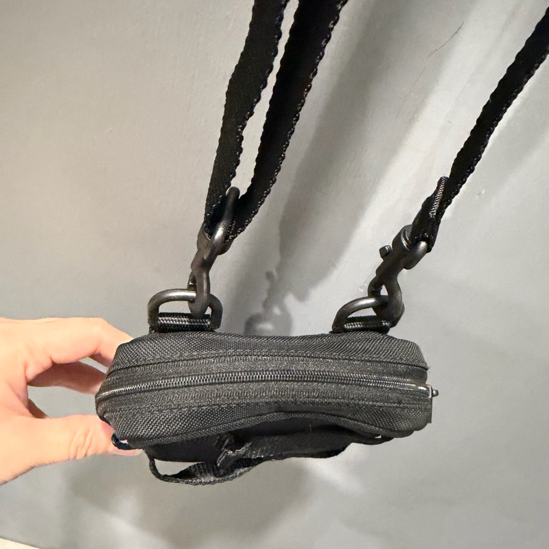 Balenciaga 巴黎世家 尼龍 小包 斜背包 黑-26